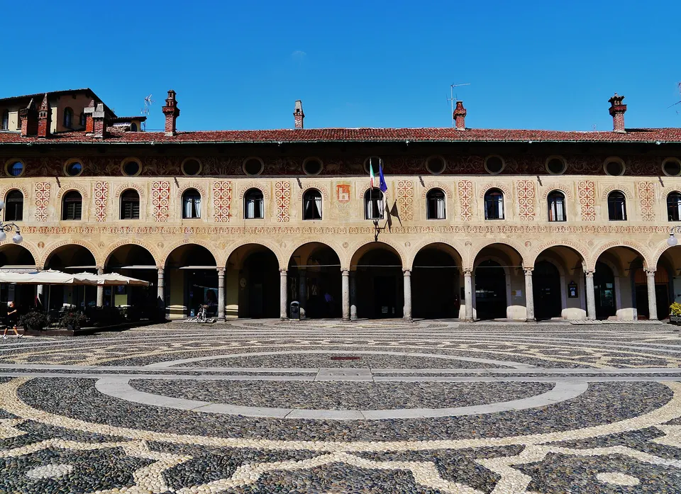Ducal Square, Vigevano, Province of Pavia, Region of Lombardy, Italy