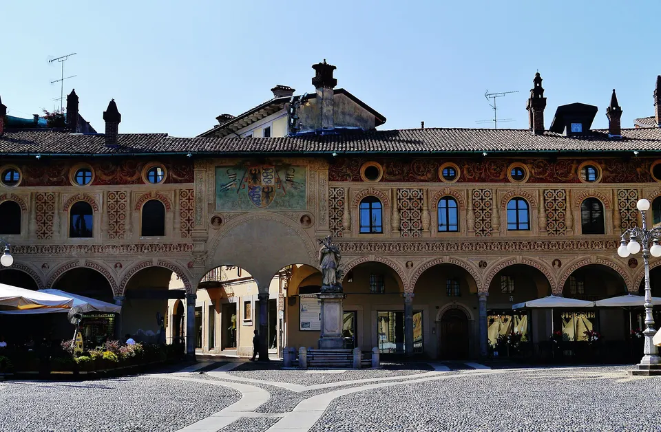Ducal Square, Vigevano, Province of Pavia, Region of Lombardy, Italy